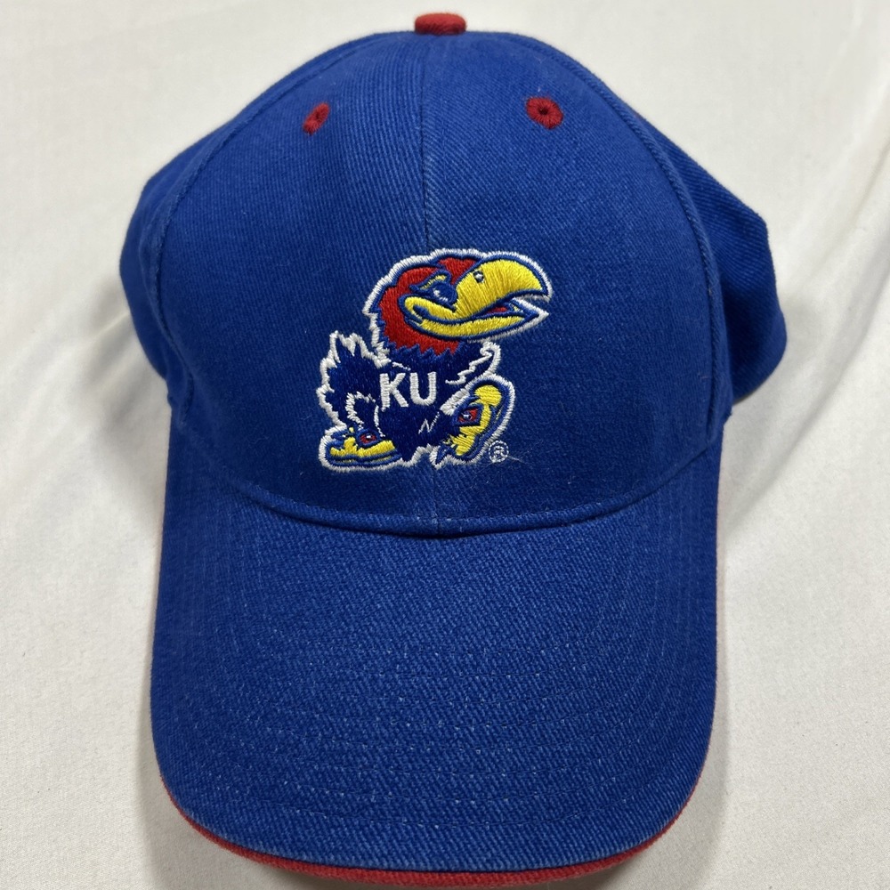 Kansas University Jayhawks Blue Hat Cap Adjustable